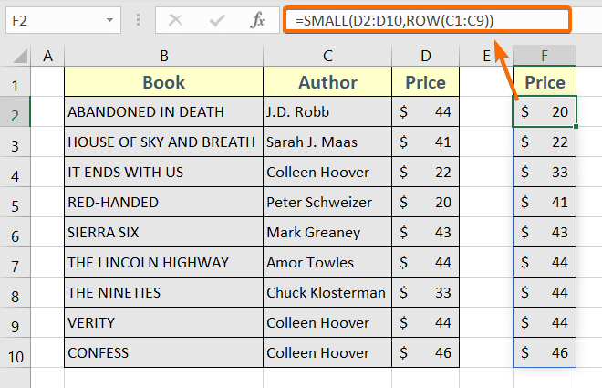 How To Sort Data In Excel 2016 Using Formula