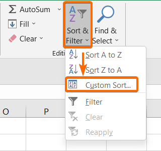 Use the Custom Sort Command to Sort Multiple Columns in Excel without Mixing Data