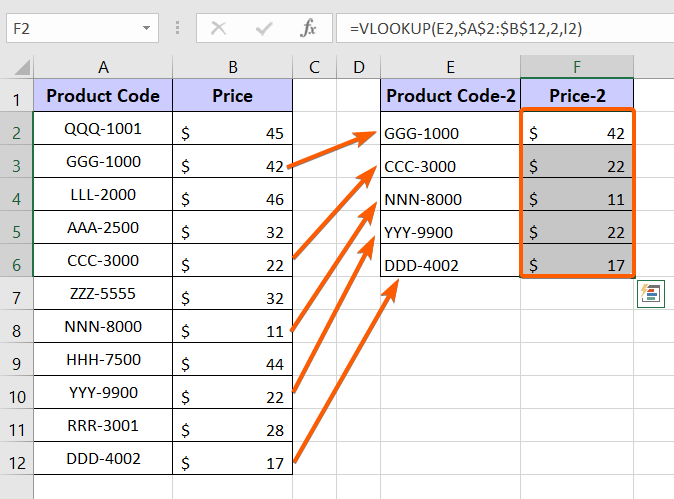 Match Two Columns and Output Third in Excel