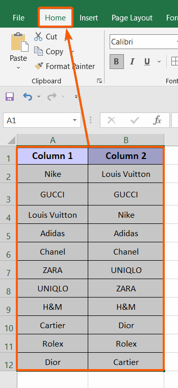 how-to-find-duplicates-in-two-columns-in-excel-7-methods