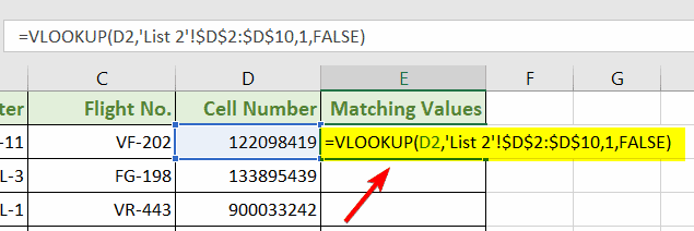 Way 4: Find Matching Values in Two Worksheets in Excel