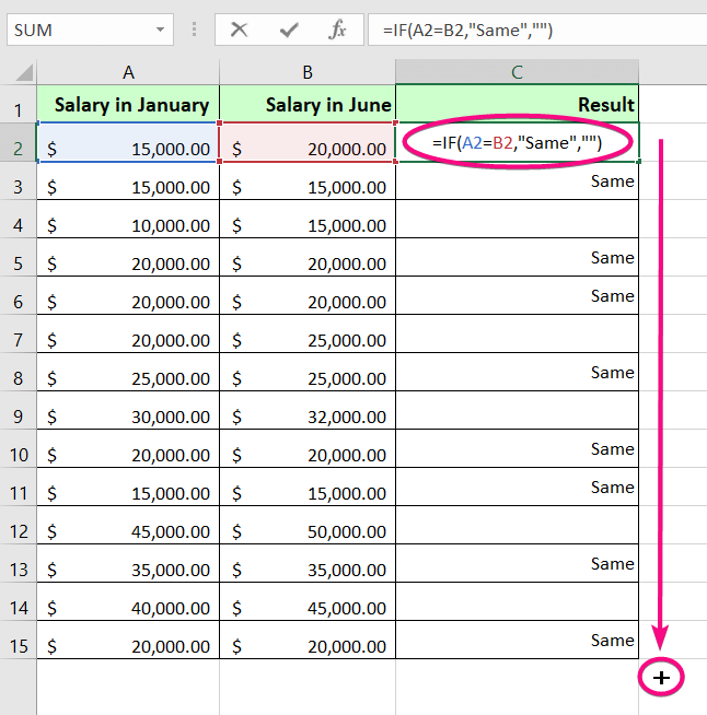 Quick Solution of How to Compare Rows in Excel for Duplicates