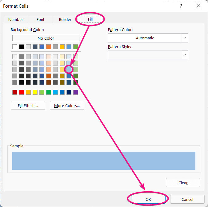 Preferring a color for Using the Conditional Formatting Rules Manager to Find the Matches in All Cells of a Row