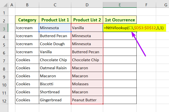 Applied formula for vlooup duplicates returning 1st occurrence 