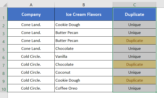 Selecting highlighted duplicates to remove duplicates in Excel using conditional formatting