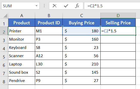 Applying a Formula to Copy in Excel with Changing Cell References