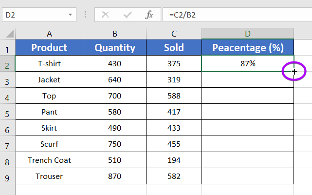 Calculate Percentage of a Number in Excel [4 Cases Explained]