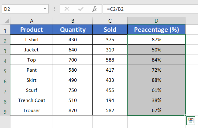 Calculate Percentage of a Number in Excel [4 Cases Explained]