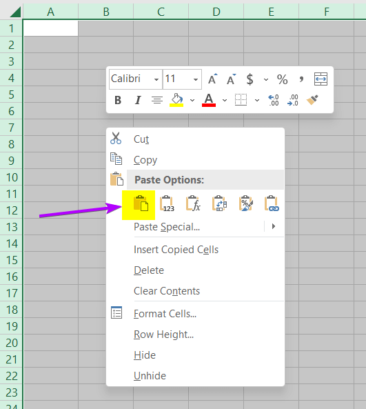 Use PASTE Commands to Copy a Formula in Excel to Another Sheet