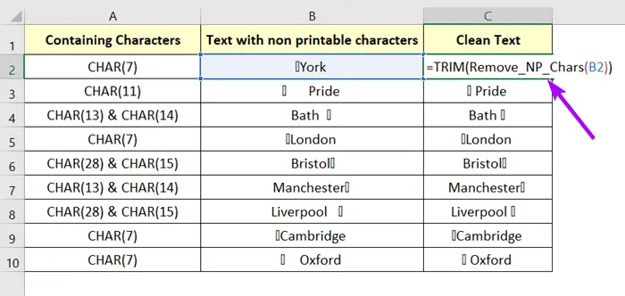 remove-non-printable-characters-in-excel-5-methods