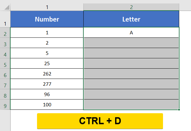 Copying down ADDRESS Function to Convert Column Number to Letter
