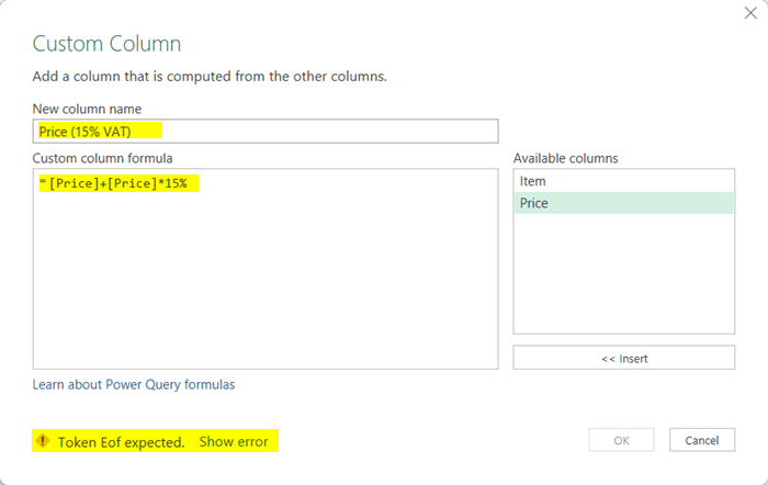 Power Query to Copy Formula Down in Excel without Dragging