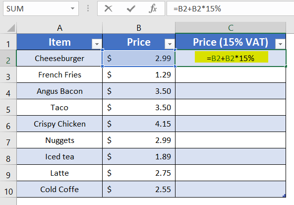 How To Copy Formula In Excel Without Changing Hidden Rows