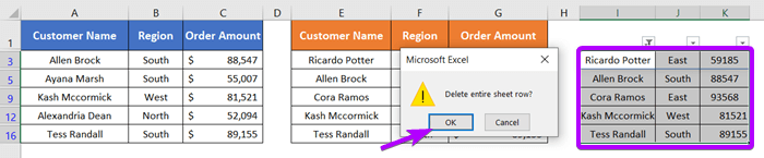 Removed Duplicates with Helper Column