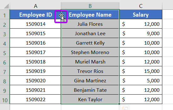 Move Lookup Column to the First When Lookup Value Is Not in the First Column