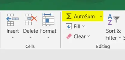 How to Use Autosum in Excel