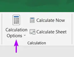 An Overview of the Calculation Options in Excel