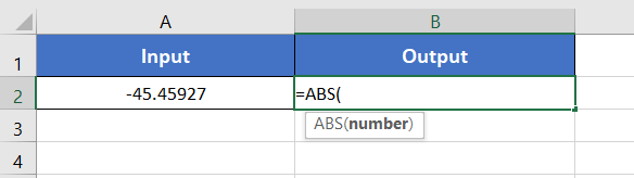Usage Guide of ABS Function in Excel