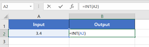 Usage Guide of INT Function in Excel