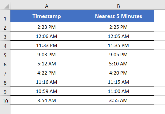 3-ways-round-off-time-to-nearest-multiple-of-5-minutes-in-excel