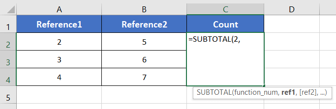 Usage Guide of SUBTOTAL Function in Excel