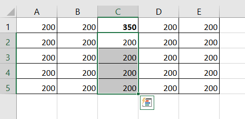 Go To Special: Column Differences in Excel