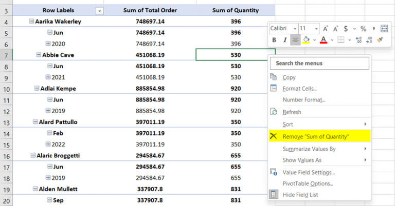 5 Key Features of Pivot Table in Excel - Excelgraduate