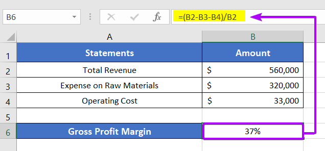 Calculate Operating Profit Margin in Excel