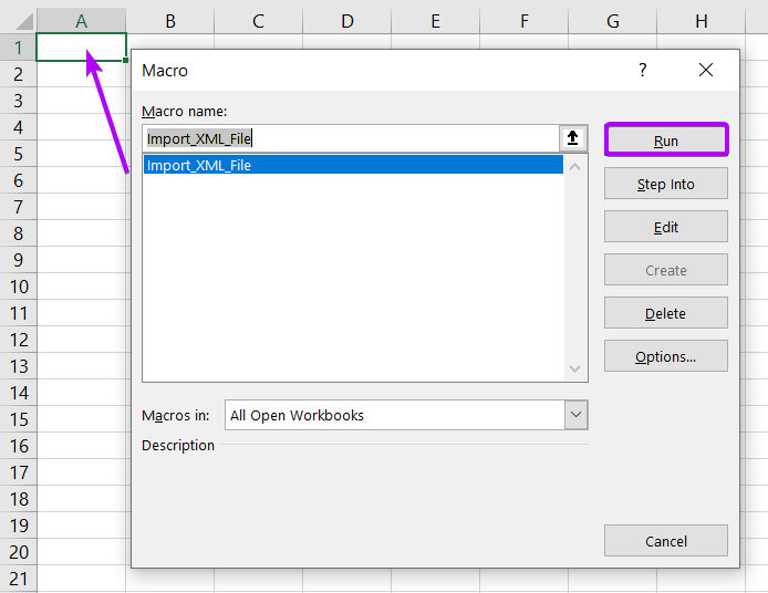 Using Visual Basic Script to Open an XML File in Excel
