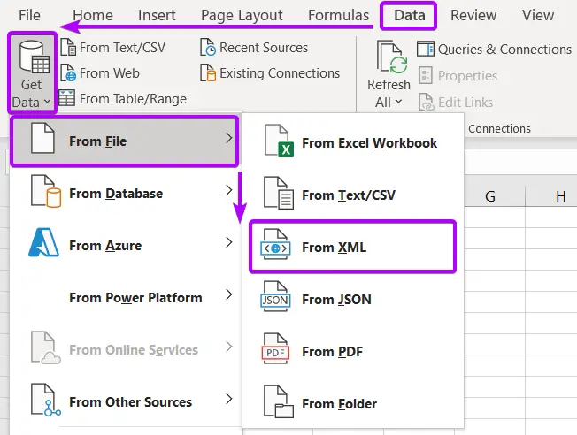 4 Ways to Open an XML File in Excel