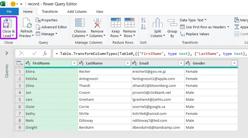 Using Power Query to Open an XML File in Excel