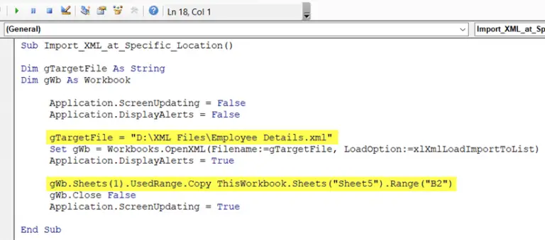How to Open an XML File in Excel [2 VBA Codes]