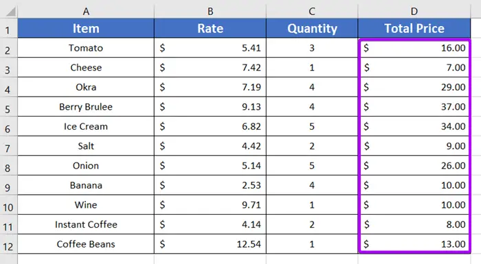 MROUND function rounded up results in Excel