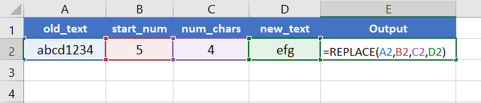 Usage Guide of REPLACE Function in Excel