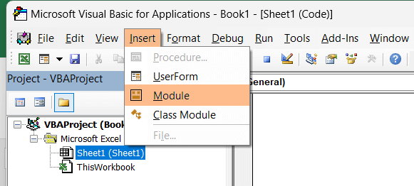 Insert the Module to Remove the First Word in Excel