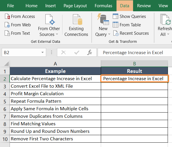 Use Flash Fill Feature to Remove the First Word in Excel