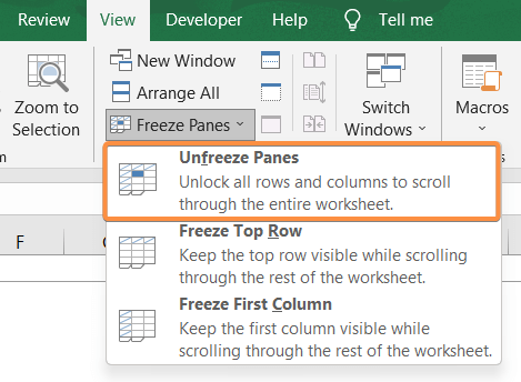 An Overview of the Freeze Panes Feature in Excel - Excelgraduate