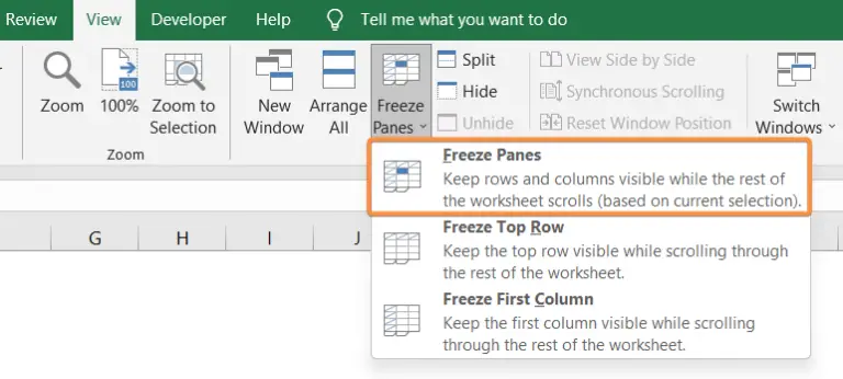 An Overview of the Freeze Panes Feature in Excel