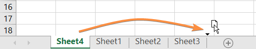 Move a Worksheet in Excel