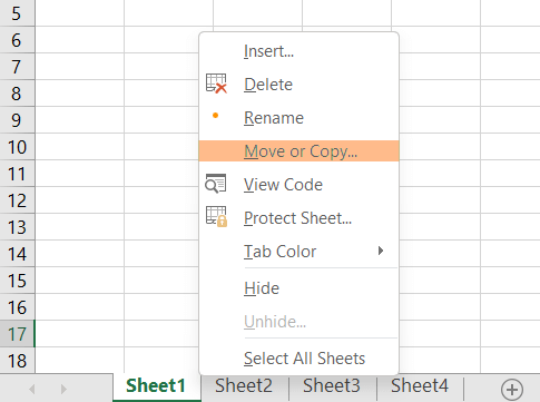 Copy a Worksheet in Excel