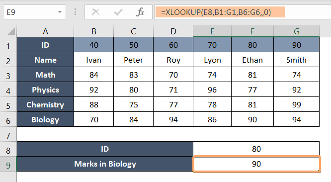 Performing Exact Match with the XLOOKUP Function