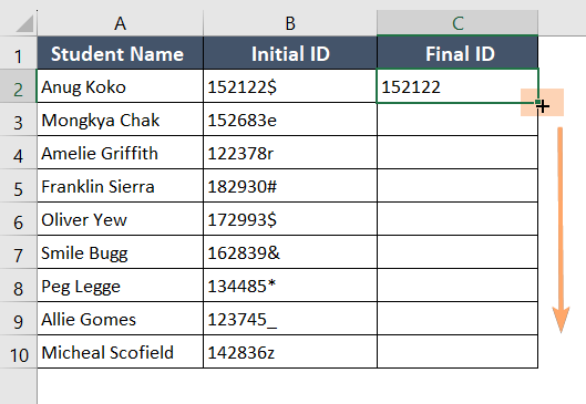 Dragging Down the User-Defined Formula