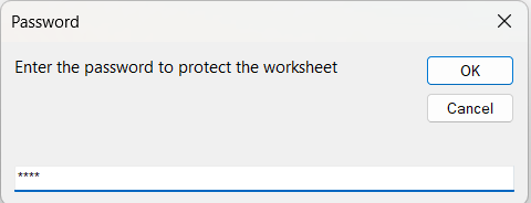 Inserted password to lock column width in Pivot Table with VBA code