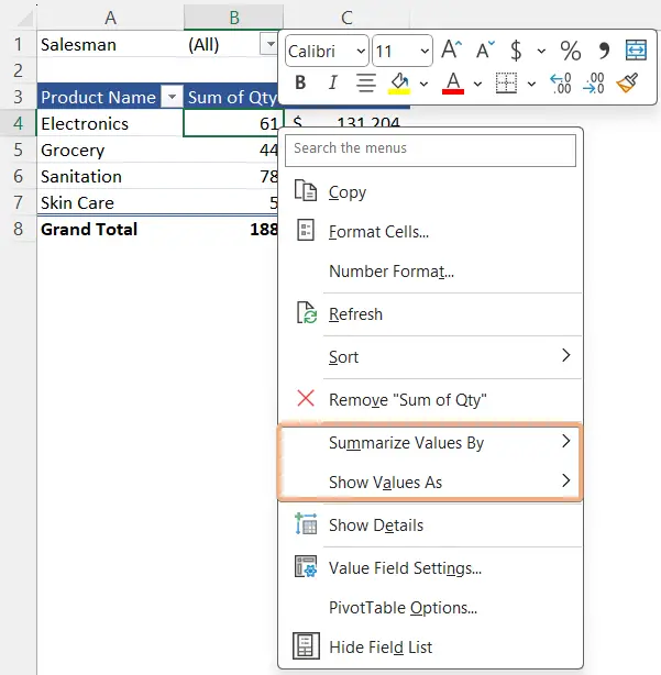 Access Summarize Values By or Show Values As in Excel