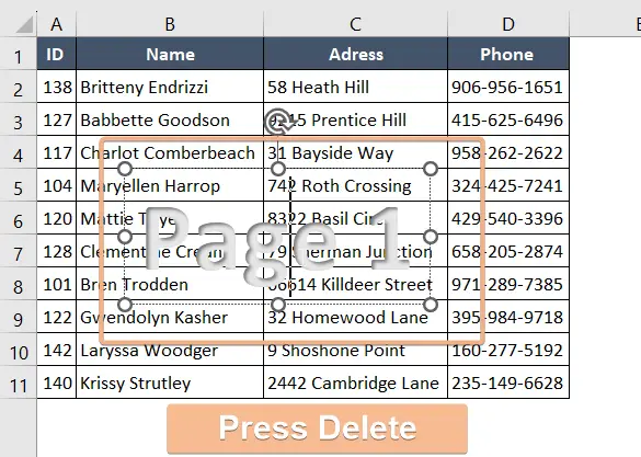 Utilize WordArt delete function to remove watermark from Excel