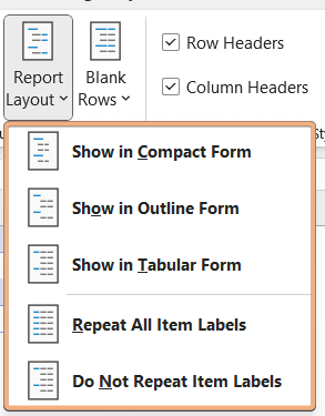 How to Change Pivot Table Layout in Excel [5 Best Methods]