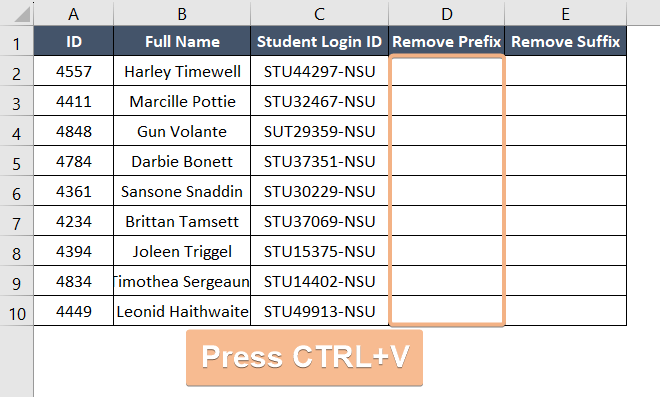 Find and Replace Pasting for Prefix Removing