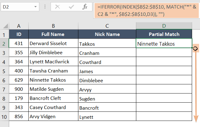 4-ways-to-find-partial-match-in-two-columns-in-excel-excelgraduate