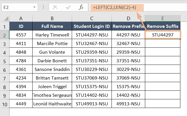 How To Remove Prefix And Suffix In Excel [11 Methods]