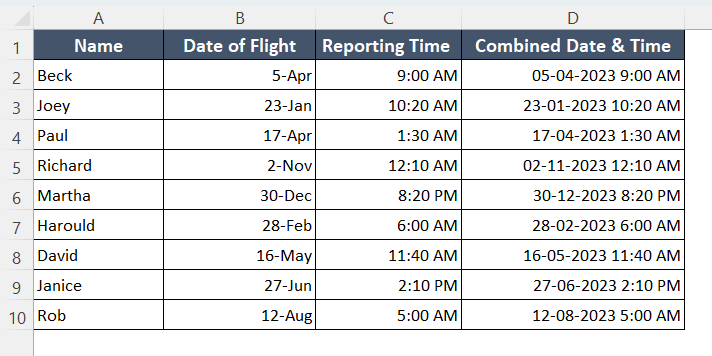 How to Combine Date and Time in Excel [3 Methods]